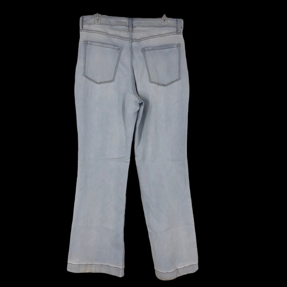 Lauren Conrad High Rise Flare Mom Jeans; Lightwash DIY Soft Stretch SZ 14 - Picture 2 of 10